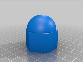customized cap nut 3d print model - Mito3D