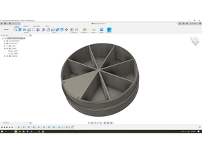 spinning organizador contenedor organización 3d print model - Mito3D