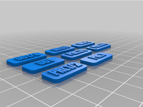 gg prl 1-1 8 labels customized 3d print model - Mito3D