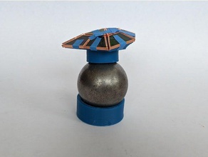cuscinetto sfera attacco magnete magneti holding 3d print model - Mito3D