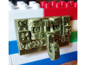 montini masque chaac lego compatible 3d print model - Mito3D