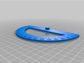 protractor angle meter fixed winkel 3d print model - Mito3D