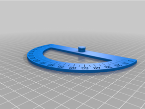 rapporteur compteur d'angle fixe l'angle winkel 3d print model - Mito3D