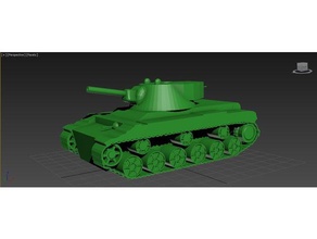 tanque kv 1 3d print model - Mito3D