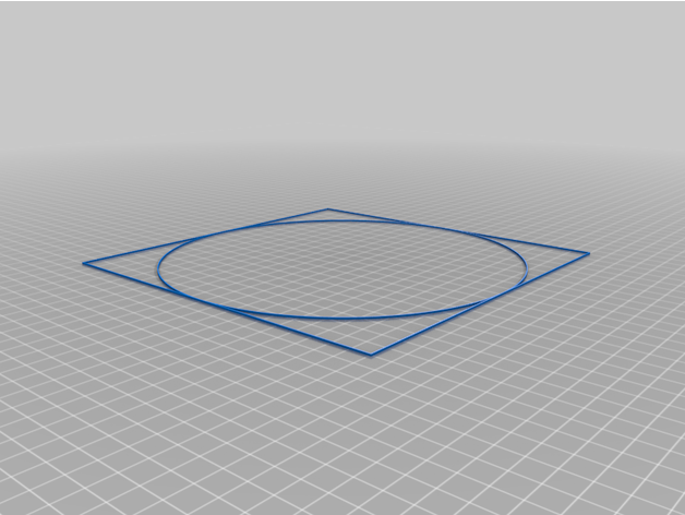 misura cerchio quadrato 3D print model - Mito3D