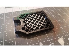 spacex grille fin coaster 3d print model - Mito3D
