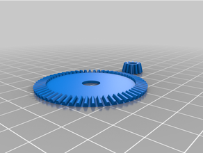 personnalisé parametrisches kegelrad paar paramétrique paire d'engrenages coniques 3d print model - Mito3D