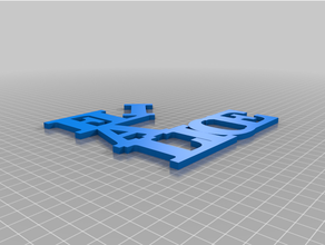 eli alice customized variable word sculpture 3d print model - Mito3D