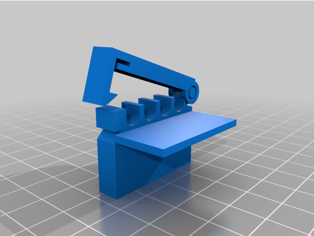 usb cable passthrough holder 3D print model - Mito3D