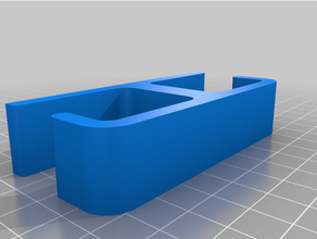 underdesk double cable holder 3d print model - Mito3D
