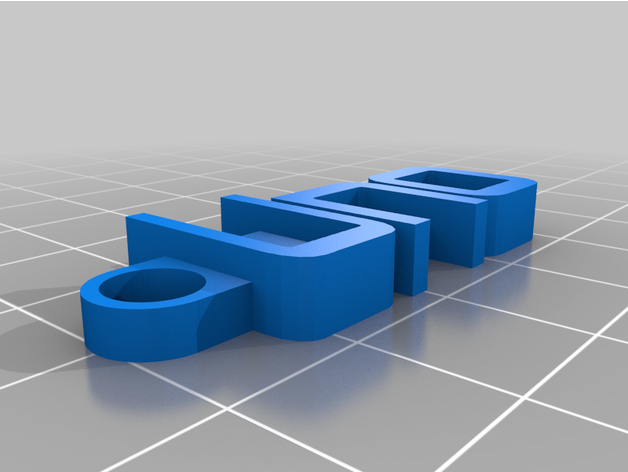 keychain misura 3D print model - Mito3D