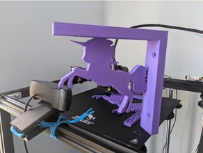 unicornio estante soporte 3d print model - Mito3D