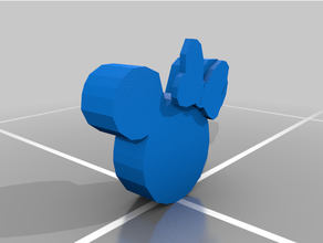 poly minnie mouse 3d print model - Mito3D