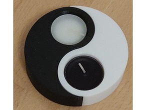 yin yang candle holders candleholder holder tea light 3d print model - Mito3D