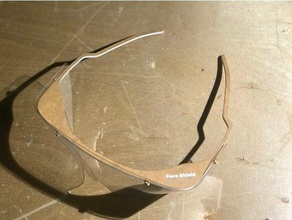 covid 19 médical facial lunettes montures découpé laser 2mns morceau rapide l'impression 3d 3d print model - Mito3D