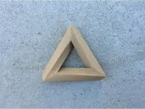 impossible triangle penrose 3d print model - Mito3D