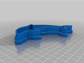 dolphin cookie cutter 3d print model - Mito3D