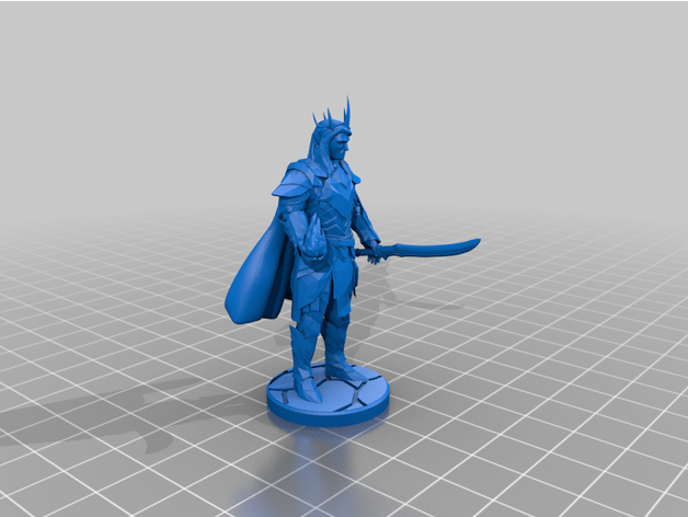 príncipe remix dd dnd miniatura drow masmorras dragões magus pathfinder feiticeiro tampo mesa 3D print model - Mito3D