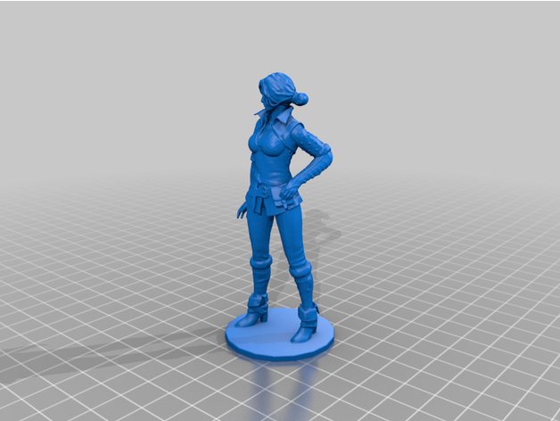 triss witcher suavizada reparado 3D print model - Mito3D