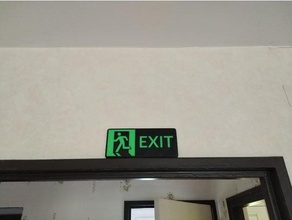 emergency exit sign 3d print model - Mito3D