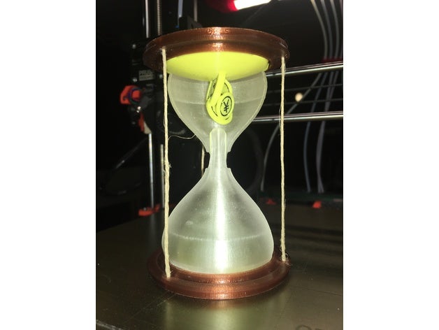 time money illusion tensegrity hourglass multicolor 3D print model - Mito3D