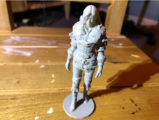 yennefer witcher suavizada reparado 3D print model - Mito3D