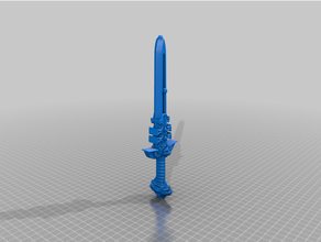 fancy power sword pen 3d print model - Mito3D