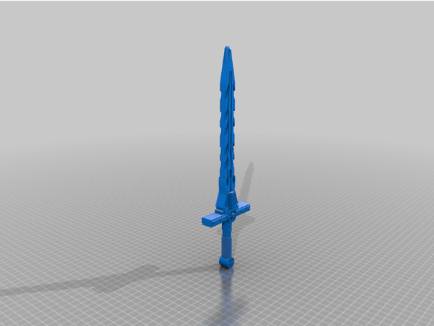 fantasy excalibur sword pen warhammer 3D print model - Mito3D