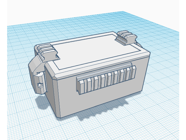4x6 Zoll cargo box moonbeam Montage Kiste sys picatinny mount schiene storage 3D print model - Mito3D