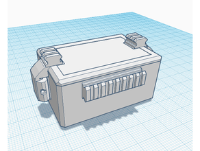 4x6 inch cargo box - moonbeam mounting crate sys picatinny mount rail storage 3d print model - Mito3D