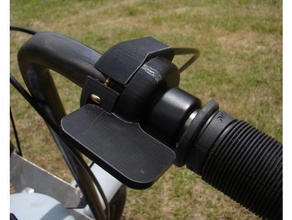 basic thumb throttle lever handle cable carb carburetor control 3d print model - Mito3D