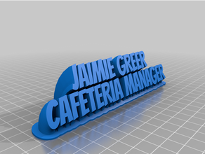 jaimie Chef kundengebundene 3d print model - Mito3D