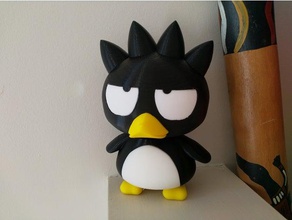 badtz maru baddo batsu kitty pinguim 3d print model - Mito3D