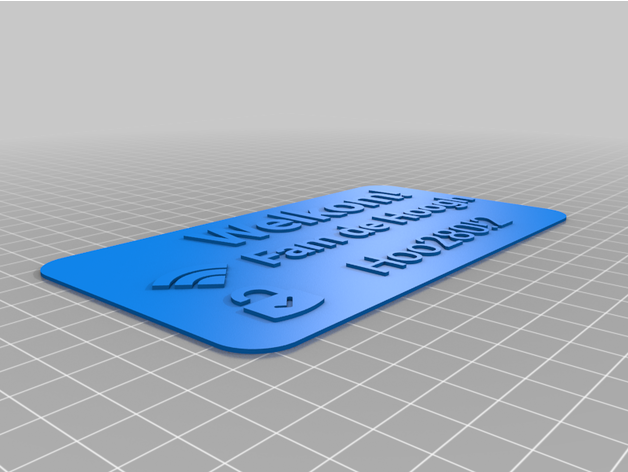 personalizado wi fi señal 3D print model - Mito3D