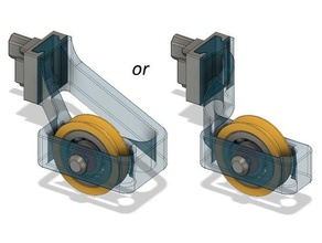 ender 3 upper filament roller guide 608 bearing ball creality 3d print model - Mito3D