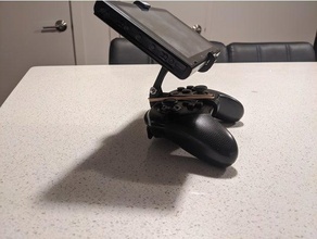 switch mount pro controller - adjustable position 3d print model - Mito3D