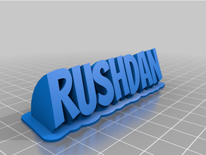 rushdan sweeping customized 3d print model - Mito3D