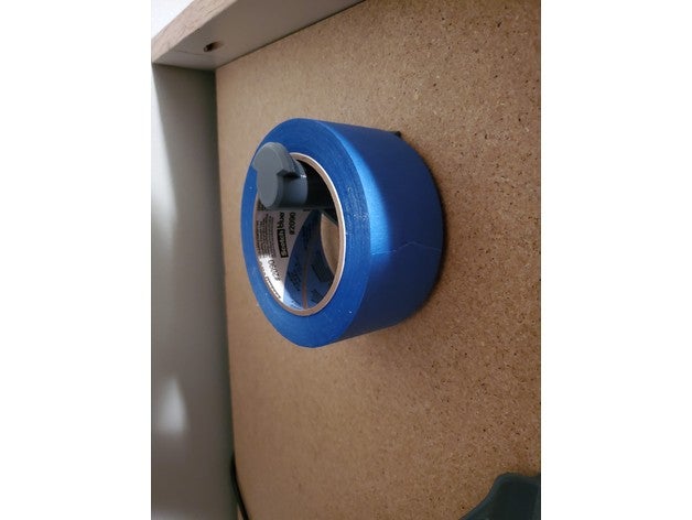 simple tape holder blue tape tape tape holder 3D print model - Mito3D