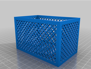 customized lattice box 3d print model - Mito3D