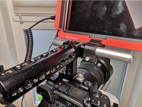 15 mm demiryolu monitör bağlayın ray a7s kamera monte edin filme lilliput önizleme smallrig 3d print model - Mito3D