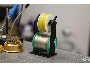 solder wire holder dual soldering 3d print model - Mito3D