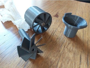 turbina plumero vacío accionada limpieza swiffer adaptador aspiradora manguera 3d print model - Mito3D