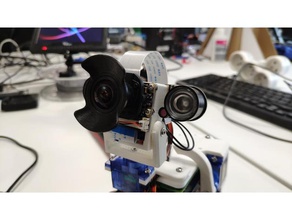 ombrellone grandangolo fotocamera raspberry pi obiettivo grandangolare 3d print model - Mito3D