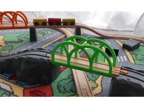 comboio ponte brio ikea clone compatível crianças brinquedo trem 3d print model - Mito3D