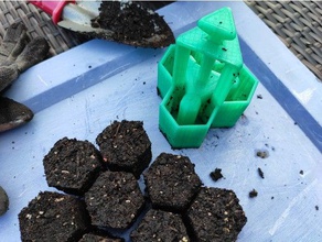 toprak blok makinesi erdtopfpresse bahçe aletleri garten jardin destek fide selbstversorgung supportless aracı kentsel 3d print model - Mito3D