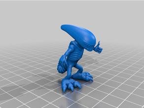 chibi alien 3dprint 3dprintable 3dprinted for3dprint 3d print model - Mito3D