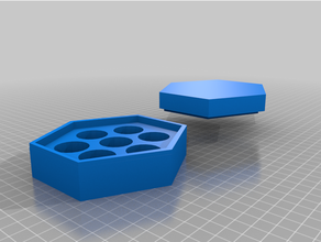 hexagon Würfel box 2 3d print model - Mito3D