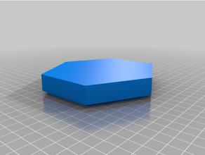 hexagon dice box lid 3d print model - Mito3D