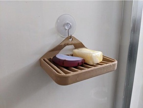 doccia portasapone in v1 accessori sapone piatto porta vassoio 3d print model - Mito3D