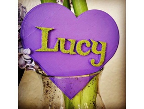 valentines heart lucy day valentine gifts 3d print model - Mito3D